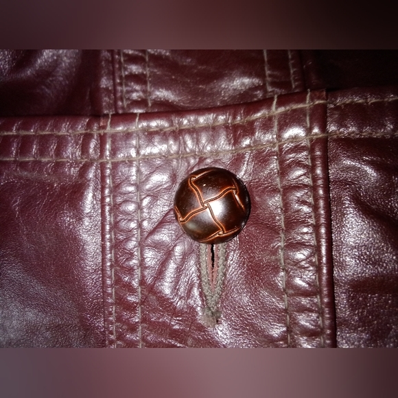 Vintage Reed Sportswear Leather Jacket With Zip Out Liner - Picture 10 of 10